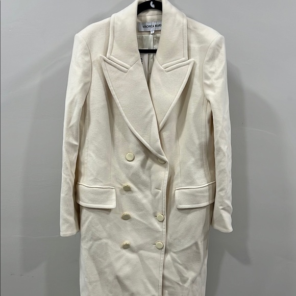 VERONICA BEARD Nalida Dickey double-breasted wool and cashmere-blend felt coat - Picture 4 of 13